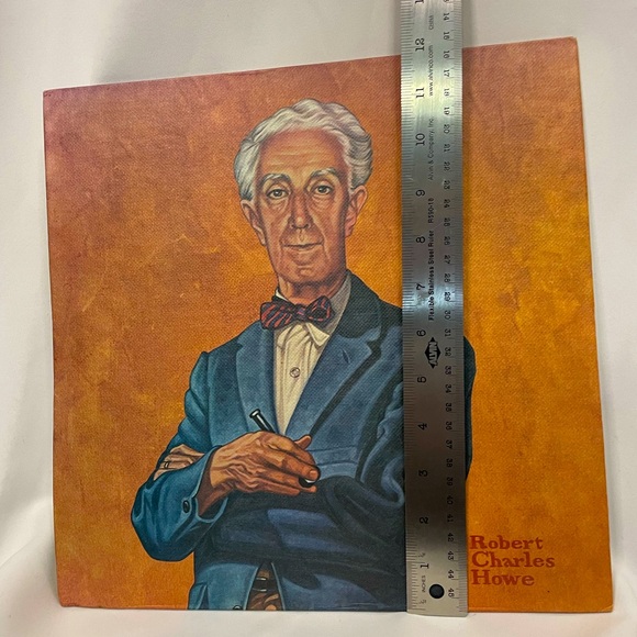 VTG 70s Robert Charles Howe Textured Print of Norman Rockwell w/ pop out stand - Picture 6 of 7